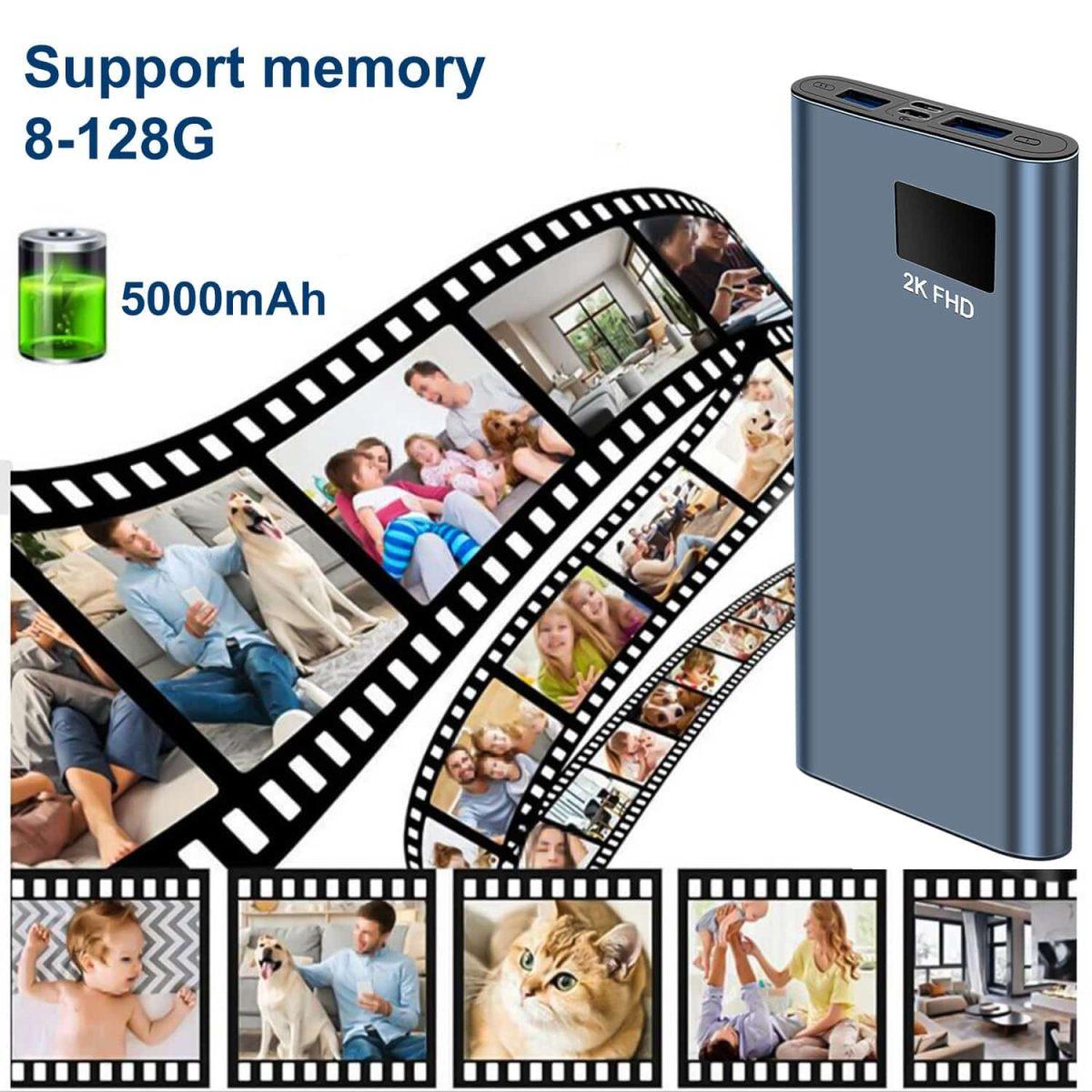 H8 2K HD Charging Power Bank Camera night_vision,2k 2K - Thumbnail 5