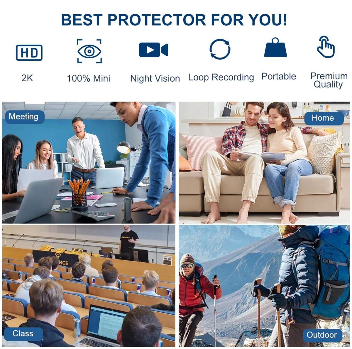 H8 2K HD Charging Power Bank Camera night_vision,2k 2K - Thumbnail 6