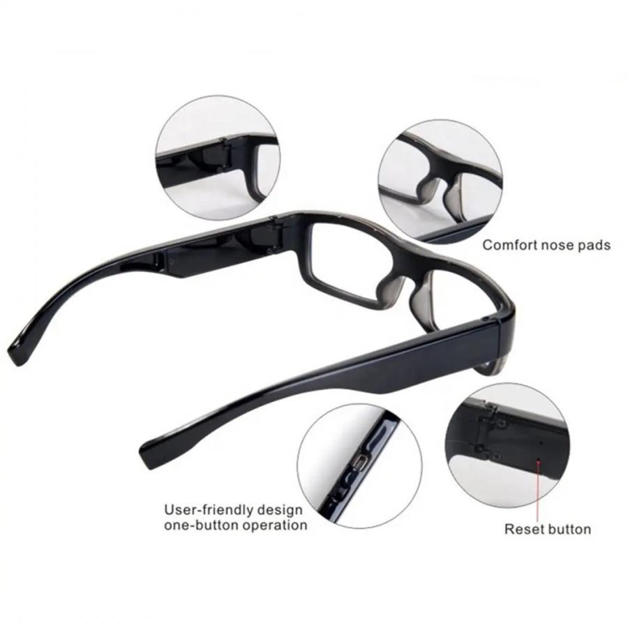 HD Spy Glasses motion_detection,1080p,audio 1080P - Thumbnail 2