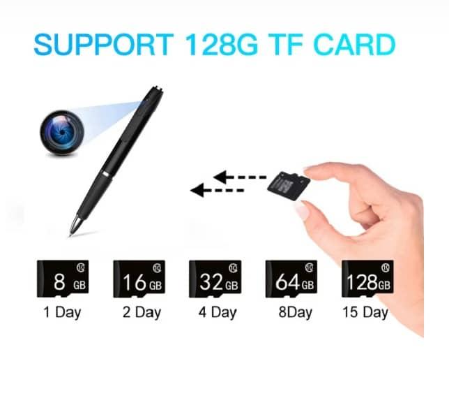Wi-Fi Video Recording Pen wifi,motion_detection,1080p,audio,app_control 1080P - Thumbnail 6