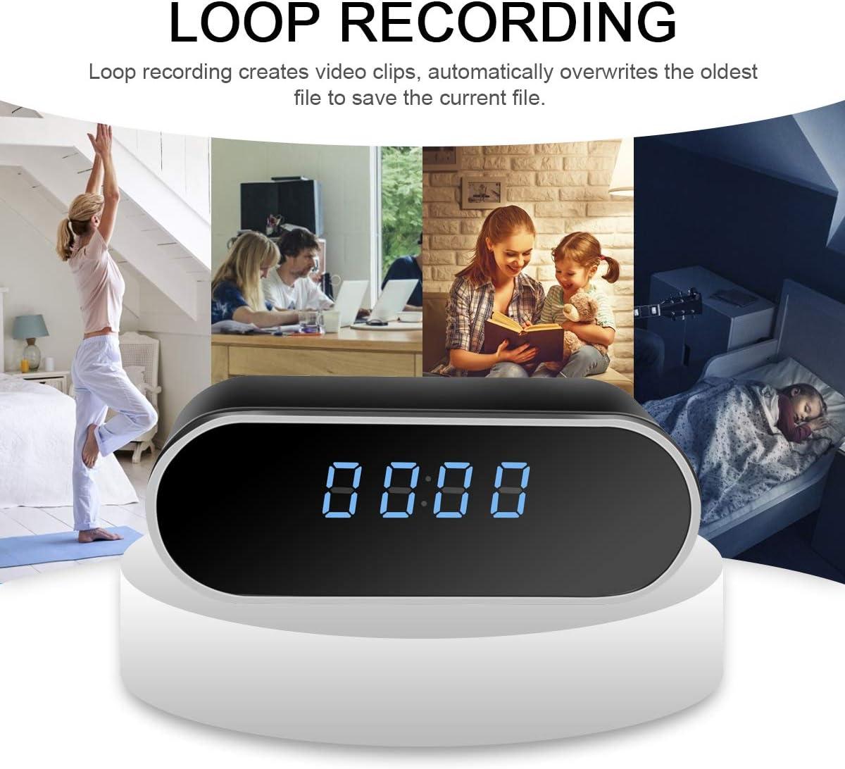 Xc2 1080P HD Hidden Camera Clock wifi,night_vision,motion_detection,1080p,app_control 1080P - Thumbnail 2