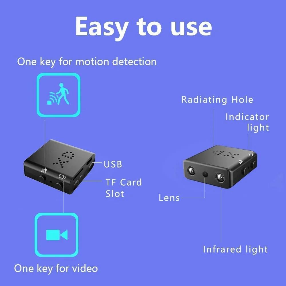 XD MINI CAMERA (WiFi) wifi,night_vision,motion_detection,1080p,loop_recording 1080P - Thumbnail 8